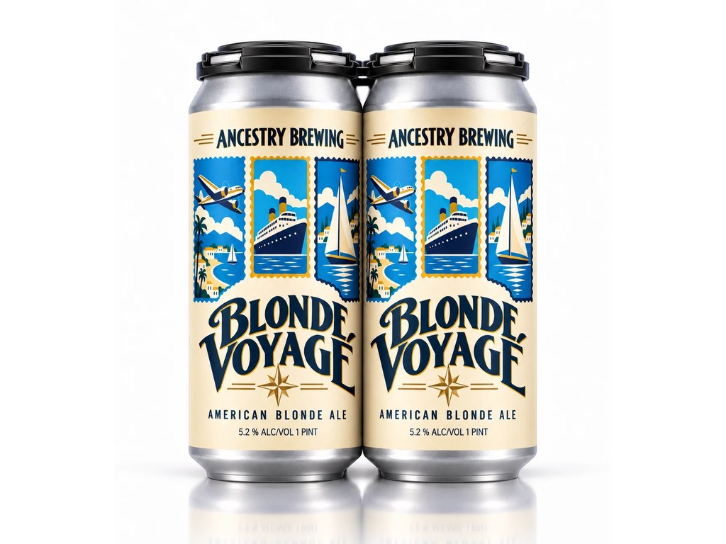 Blonde Voyagé American Blonde Ale 16oz cans